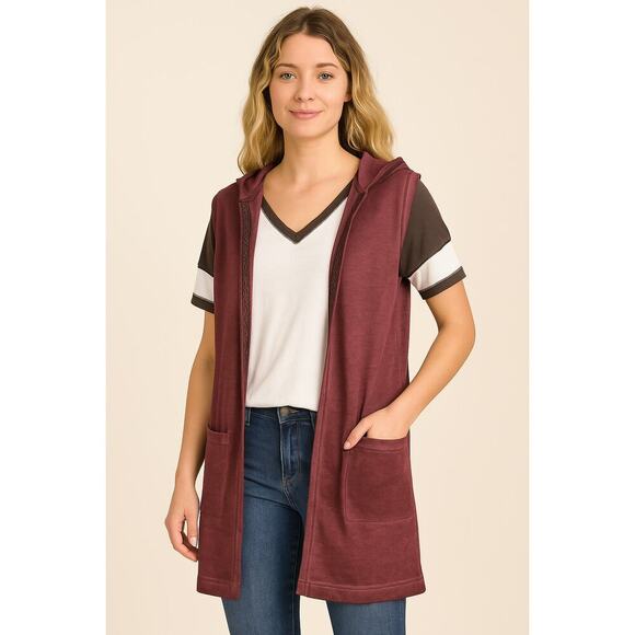 POL Jackets & Blazers - New with tags Pol POL Women’s Hoodie Jacket Open Front Oversized Boho SZ S